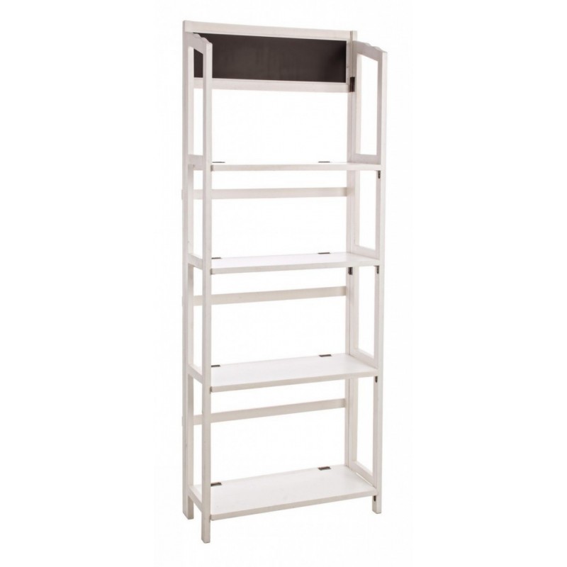 Espositore 4 piani rettangolare bianco 70x29,5x190h cm