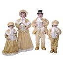 Set 4pz Tessuto Oro Famiglia Cantori cm34x22h95