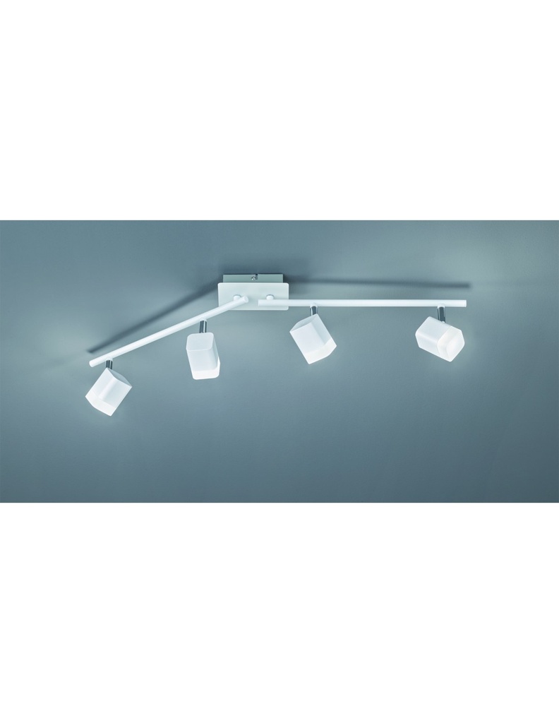 Faretto da Soffitto Orientabile 4 LED Bianco