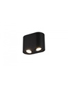 Faretto Soffitto 2 Spot Orientabili Nero