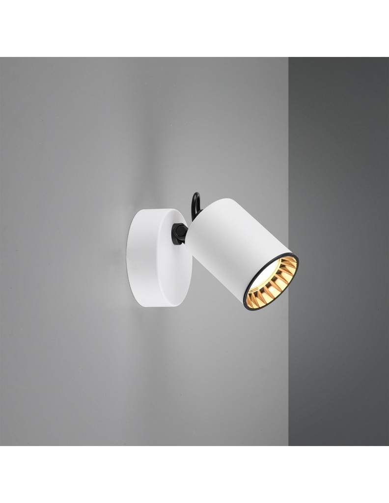 Faretto Spot Cilindrico GU10 Orientabile Pago Bianco Trio Lighting