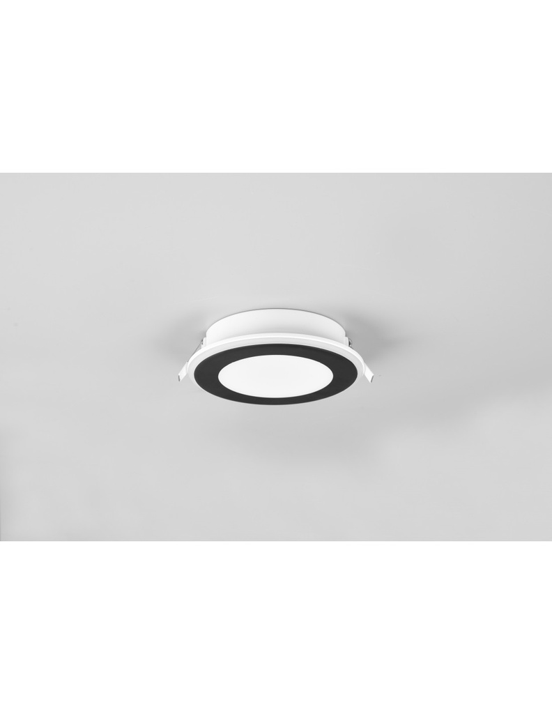 Faretto da Incasso Aura Led Dimmer 10w 3000k Nero Ø14 cm Trio Lighting