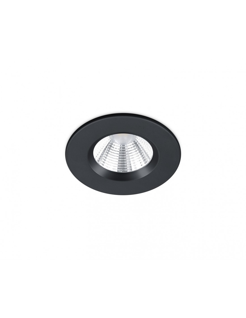 Faretto da Incasso Rotondo Zagros Nero Led 5W IP65 Ø8 cm Trio Lighting