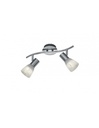 Faretto da Soffitto Orientabile Levisto Nichel - 2 Spot E14