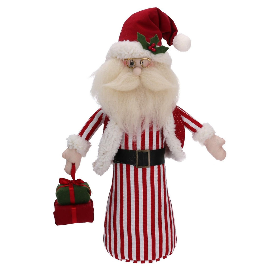 Fermaporta Babbo Natale Rosso in Tessuto - 20x38 cm