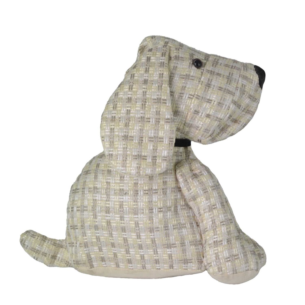 Fermaporta tessuto quadretti cremacm 29x14h26