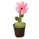 Fermaporta Tessuto Fiore Rosa 12x12x35 cm