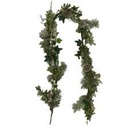 Ghirlanda bianca in plastica 150 cm