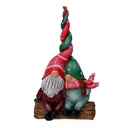 Gnomo in Resina Coppia 15,5x6,5x30 cm