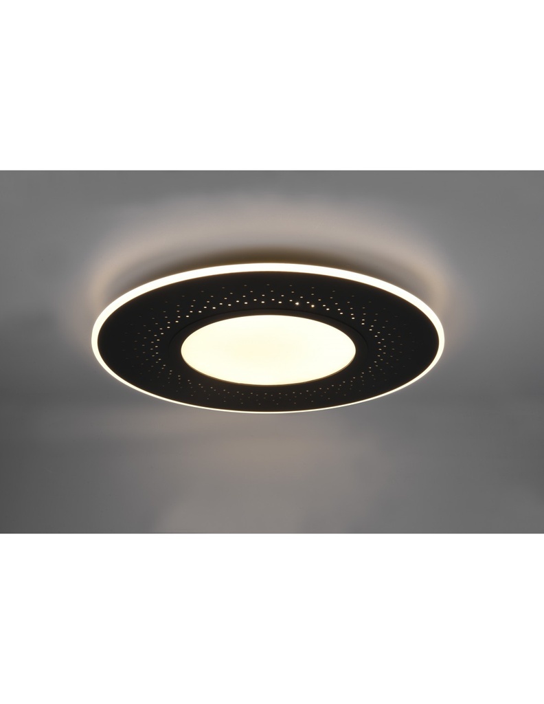 Plafoniera Moderna Verus Nero LED Dimmer 70W