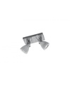 Lampada 2 Luci Spot Parete-Soffitto Cemento Orientabili