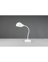 Lampada da Scrivania Bianca con Braccio Flessibile