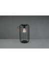 Lampada Da Appoggio Gabbia Metallo Nero Cotoca Con Sensore Trio Lighting