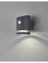 Applique Salta LED IP44 Antracite con Sensore di Movimento