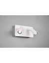 Applique da Parete Bianca IP54 Tunga Doppio Spot LED Orientabile