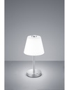 Lampada da Tavolo LED Touch Emerald Cromo e Vetro Bianco Ø15 cm