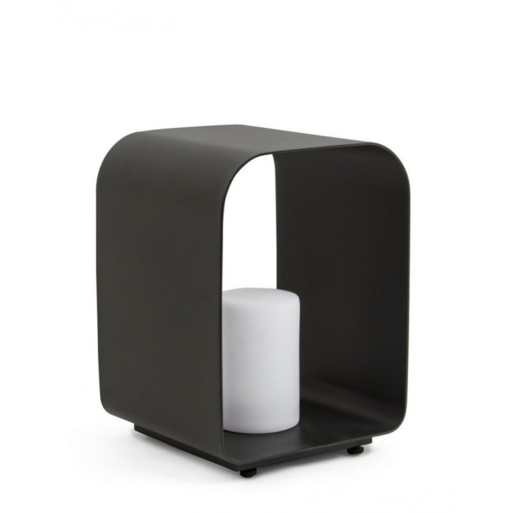 Lampada Led in alluminio antracite 35h cm