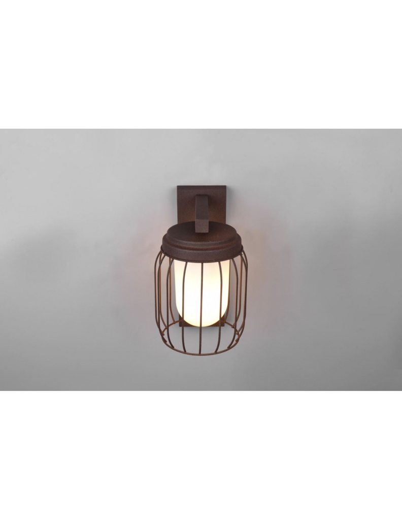 Lampada Parete Gabbia Ruggine 1xE27 Tuela IP44