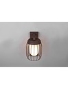 Lampada Parete Gabbia Ruggine 1xE27 Tuela IP44