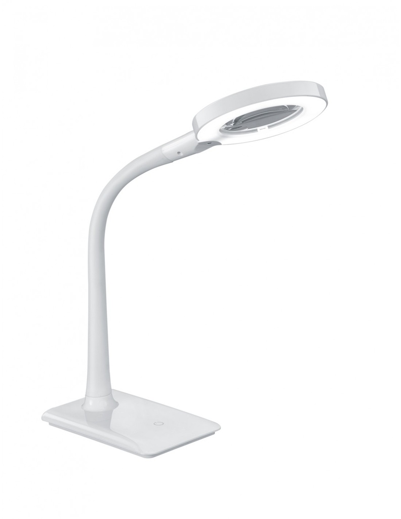 Lampada da Scrivania LED con Lente Ingrandimento Bianca