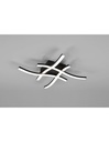 Lampada Soffitto Moderna 4 Bacchette Led 4000k Nero