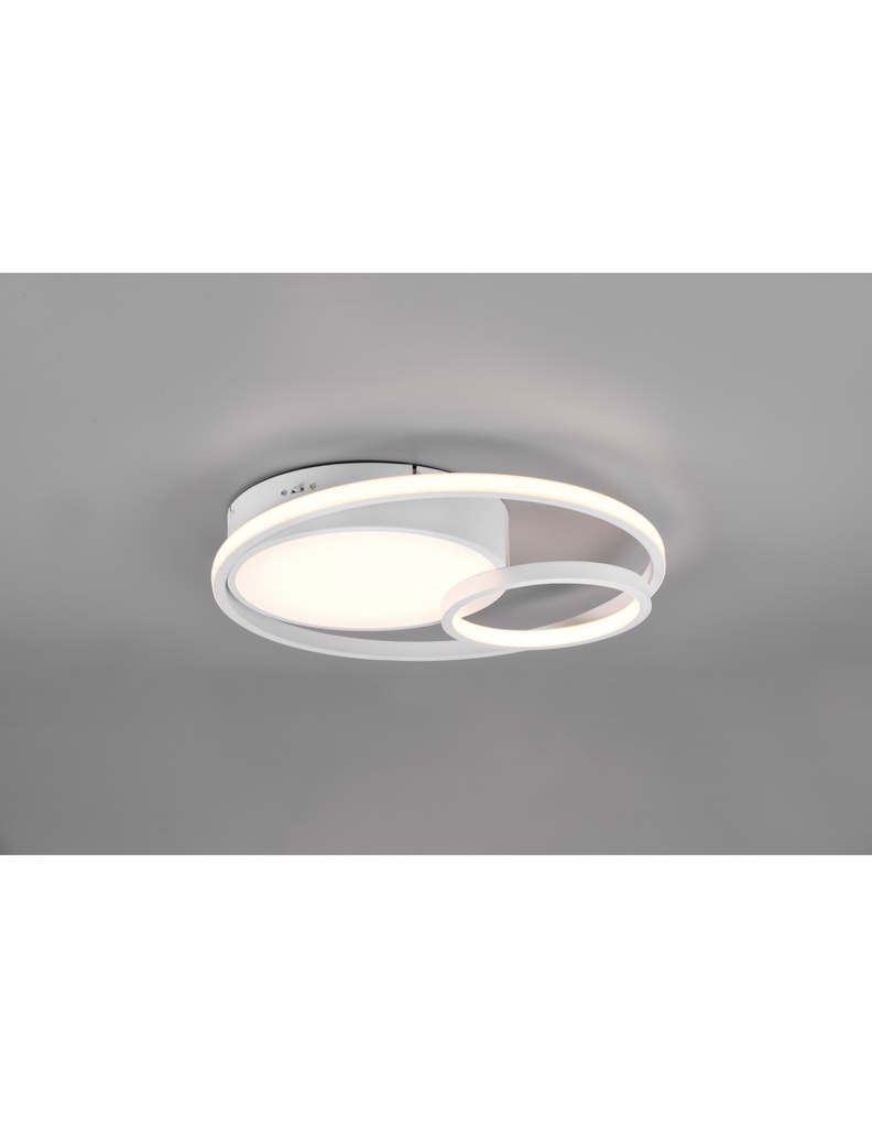 Plafoniera Moderna Vuelta Bianco 3 Led Dimmer 28w