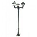 Lampada a Sospensione in Alluminio Pressofuso con Diffusori in Vetro Trasparente Grafite 3 Luci