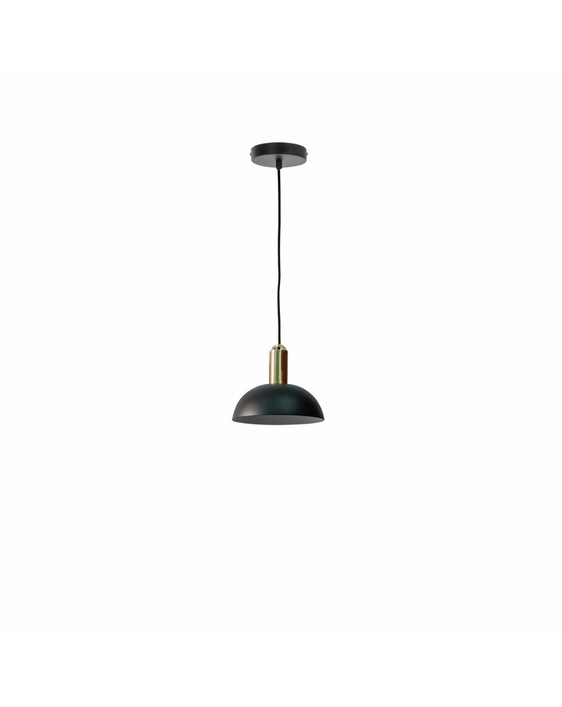 Lampada a sospensione Spica in metallo nero opaco, 20cm x 20cm x 150cm