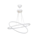 Lampada a sospensione Muso due anelli bianchi Led MDL4438
