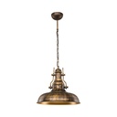 Lampada a sospensione Tarus stile industriale oro antichizzato MDL4468