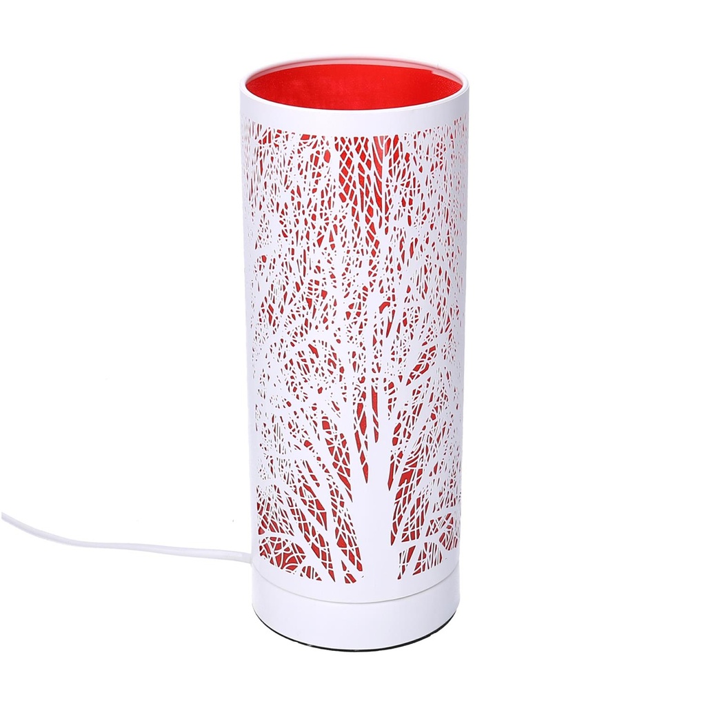 Lampada Aroma Metallo Touch Rosso 10x26 cm