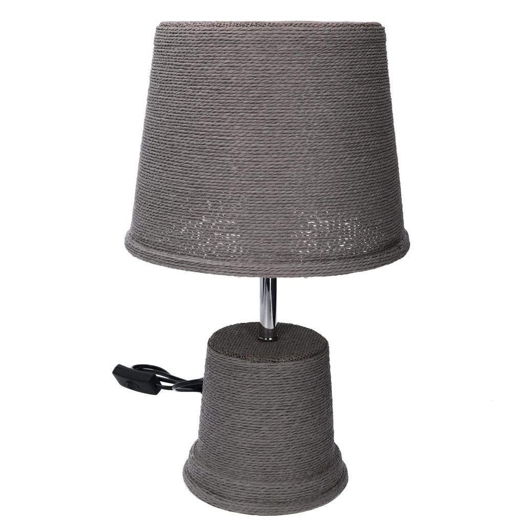 Lampada tonda grigia in carta cmø25h40