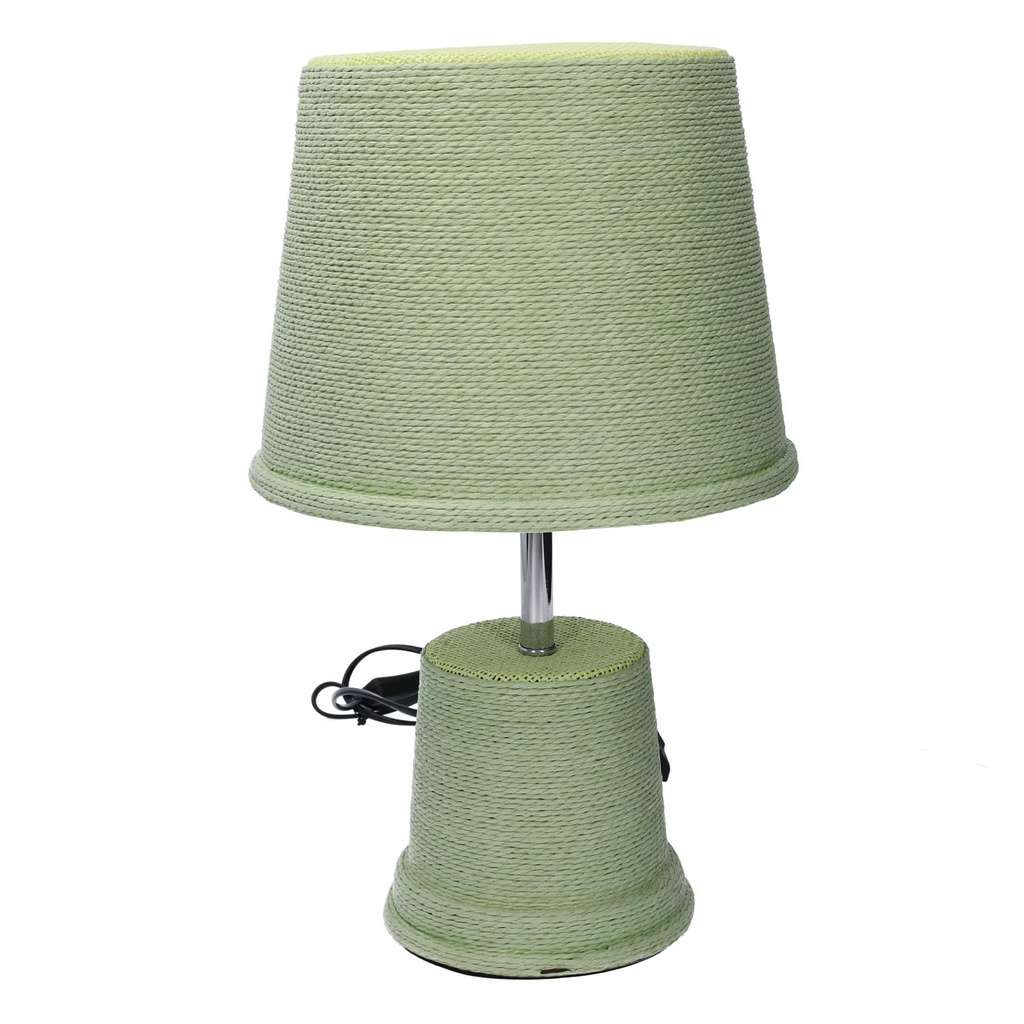 Lampada verde tonda in carta ø25x40 cm