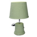 Lampada verde tonda in carta ø25x40 cm