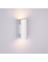 Lampada da Parete Cilindro Bianco Marley Doppia Luce Sopra e Sotto Trio Lighting
