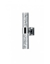 Applique da Parete Doppio Led Sopra e Sotto Cromo con Bolle IP44