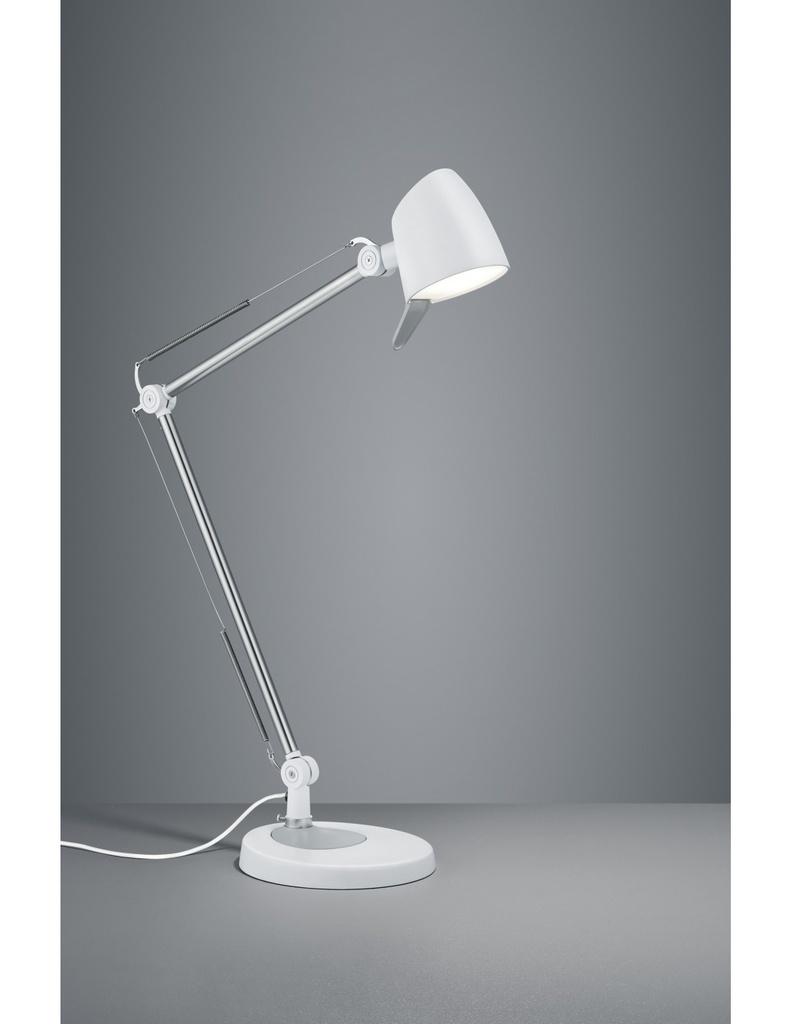 Lampada da Scrivania Led Orientabile Rado Bianco