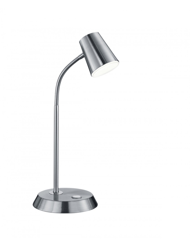 Lampada da Scrivania Led Flessibile Nichel Opaco