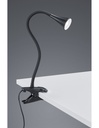 Lampada da Scrivania Led Viper Nero Con Pinza H35 cm Trio Lighting