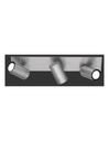 Lampada da Soffitto 3 Faretti Spot Orientabili Nichel