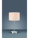 Lampada da Tavolo Metallo Paralume Bianco Ø30 cm