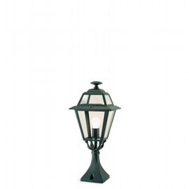 Lampada da esterno in alluminio pressofuso con diffusori in vetro trasparente grafite