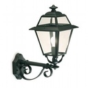 Lampada da esterno in alluminio pressofuso con diffusori in vetro trasparente grafite