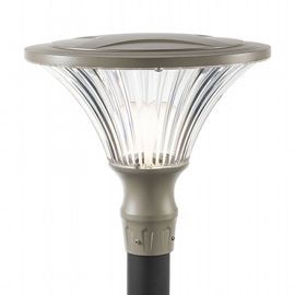 Lampada da esterno in alluminio pressofuso, diffusore trasparente, 60mm x 160mm, IP65 tortora