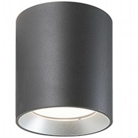 Lampada da soffitto in alluminio pressofuso con diffusore in vetro trasparente - 40W, 4240 lumen