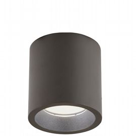 Lampada da soffitto in alluminio pressofuso, diffusore in vetro trasparente, 12W, 1420 lumen, luce calda