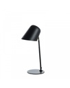 Lampada da tavolo in metallo nero opaco, 20cm x 20cm x 50cm