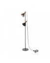 Lampada da terra elegante in metallo, color nero opaco, 25cm x 25cm x 147cm
