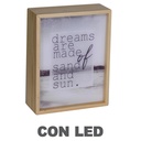 Lampada led scritte 20x8x26 cm