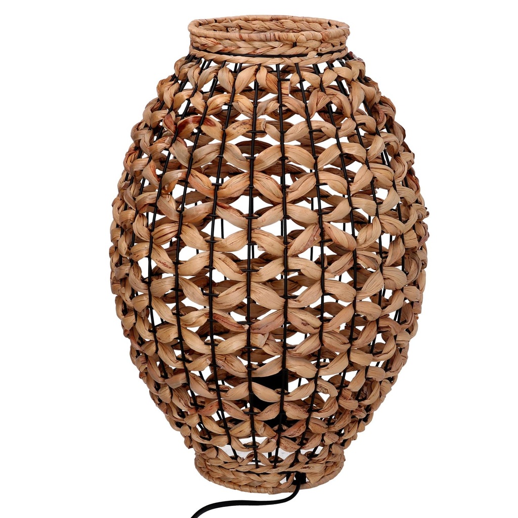 Lampada in rattan naturale con base ø29h51,5 cm